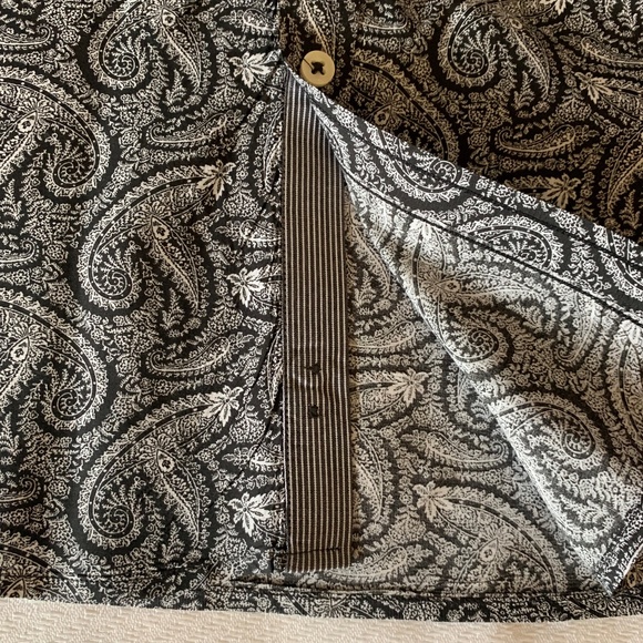 Sand Men's Collared Shirt, Size 42, Black, Grey & White - Picture 3 of 5